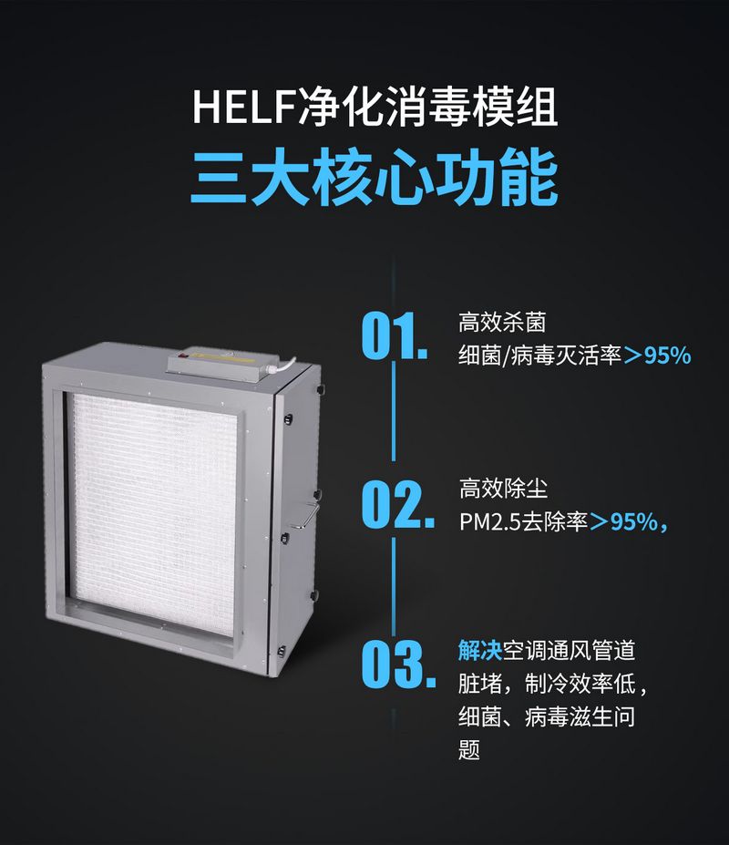 管道式HELF凈化消毒模組